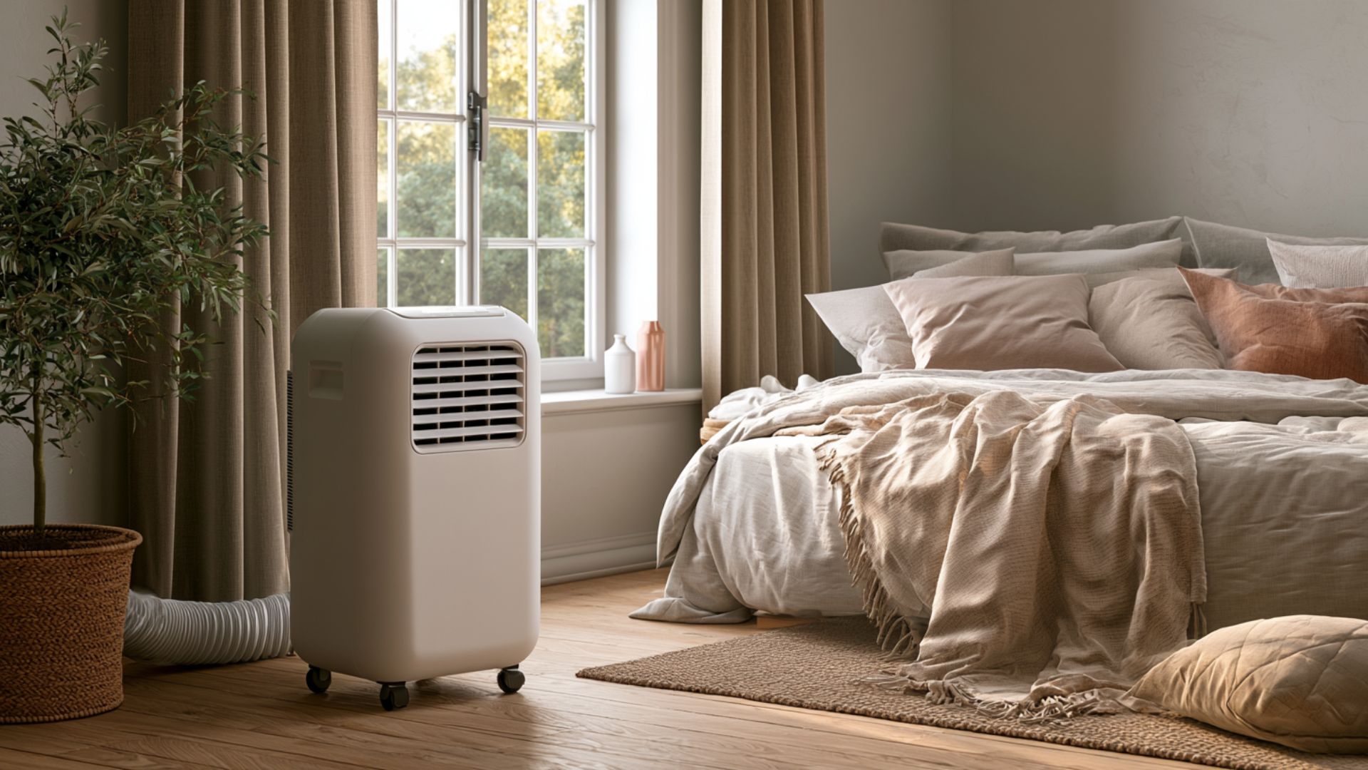 Mobile Klimaanlage leise im Schlafzimmer nutzen: Was realistisch ist