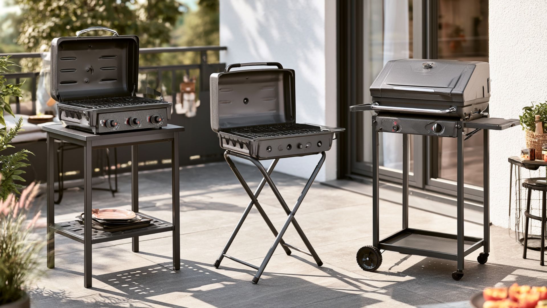 Kleiner Gasgrill für Balkon, Camping oder Terrasse