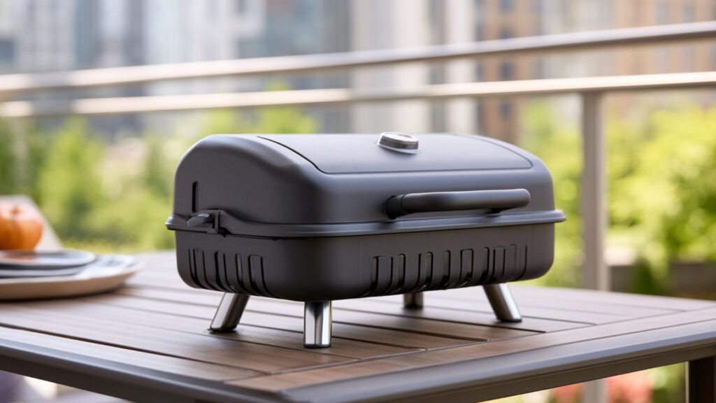 Weber Go-Anywhere Gasgrill beim Camping